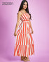 VESTIDO DE RALLAS 3189
