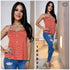 BLUSA SIN MANGAS RALLADA 72286