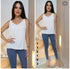 BLUSA SIN MANGAS PUNTEADA T12097