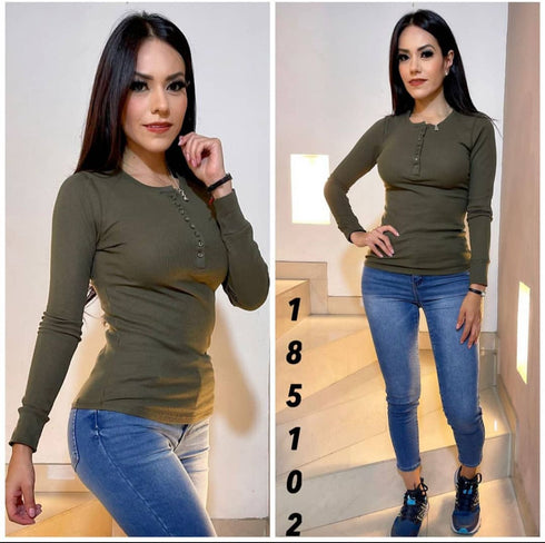 BLUSA MANGA LARGA T11757