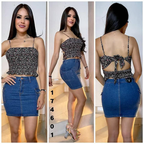 BLUSA FLOREADA T12307