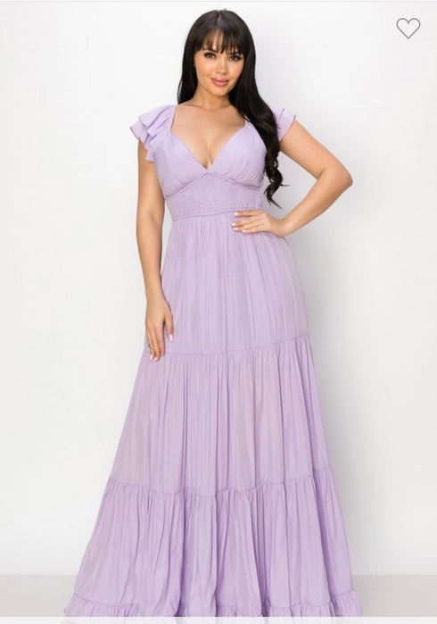 VESTIDO MAXI LISO DM3040