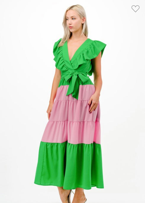 VESTIDO CON CINTO LD5111