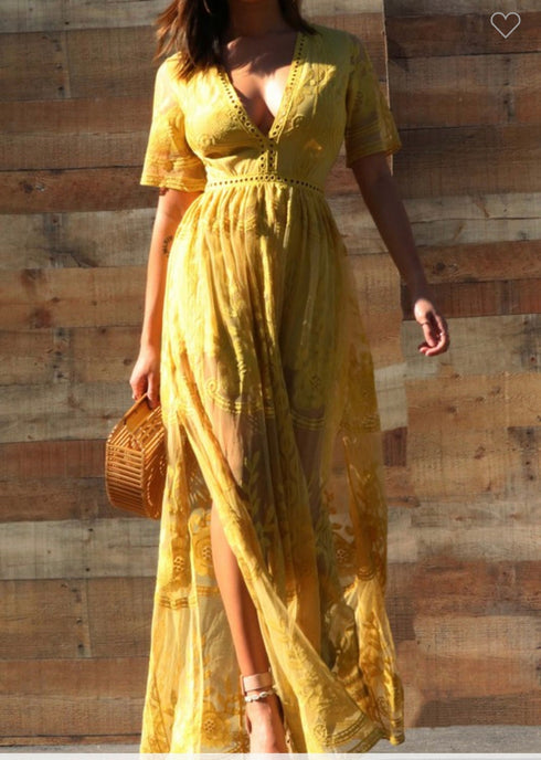 VESTIDO DE ENCAJE DD1401