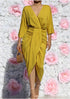 VESTIDO CON CUELLO V DD1236