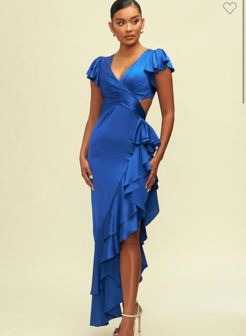 VESTIDO LARGO SATIN LD9354