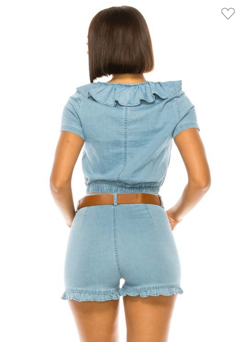 SET DENIM CON CINTO 302-N