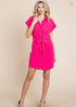 VESTIDO CAMISERO CON CUELLO CINTO EN LA CINTURA KAD1005