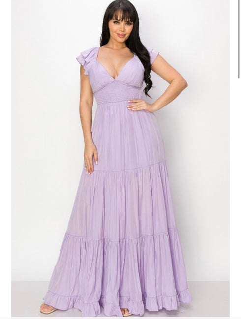 VESTIDO MAXI LISO DM3040