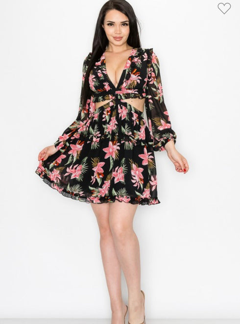 VESTIDO FLOREADO DM2191