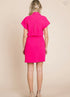 VESTIDO CAMISERO CON CUELLO CINTO EN LA CINTURA KAD1005