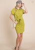 VESTIDO CAMISERO CON CUELLO CINTO EN LA CINTURA KAD1005