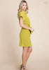 VESTIDO CAMISERO CON CUELLO CINTO EN LA CINTURA KAD1005