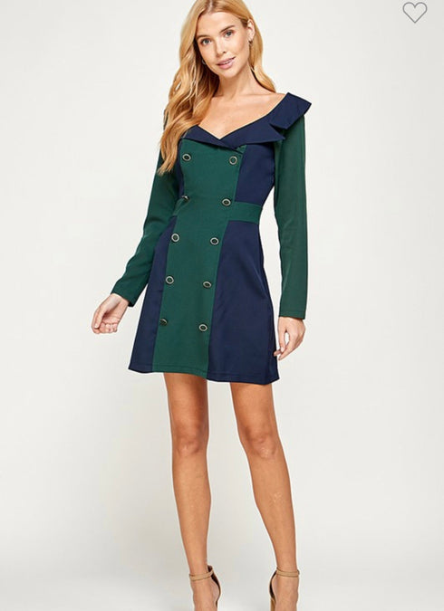 VESTIDO CON BOTONES 58889D