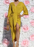 VESTIDO CON CUELLO V DD1236