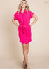 VESTIDO CAMISERO CON CUELLO CINTO EN LA CINTURA KAD1005